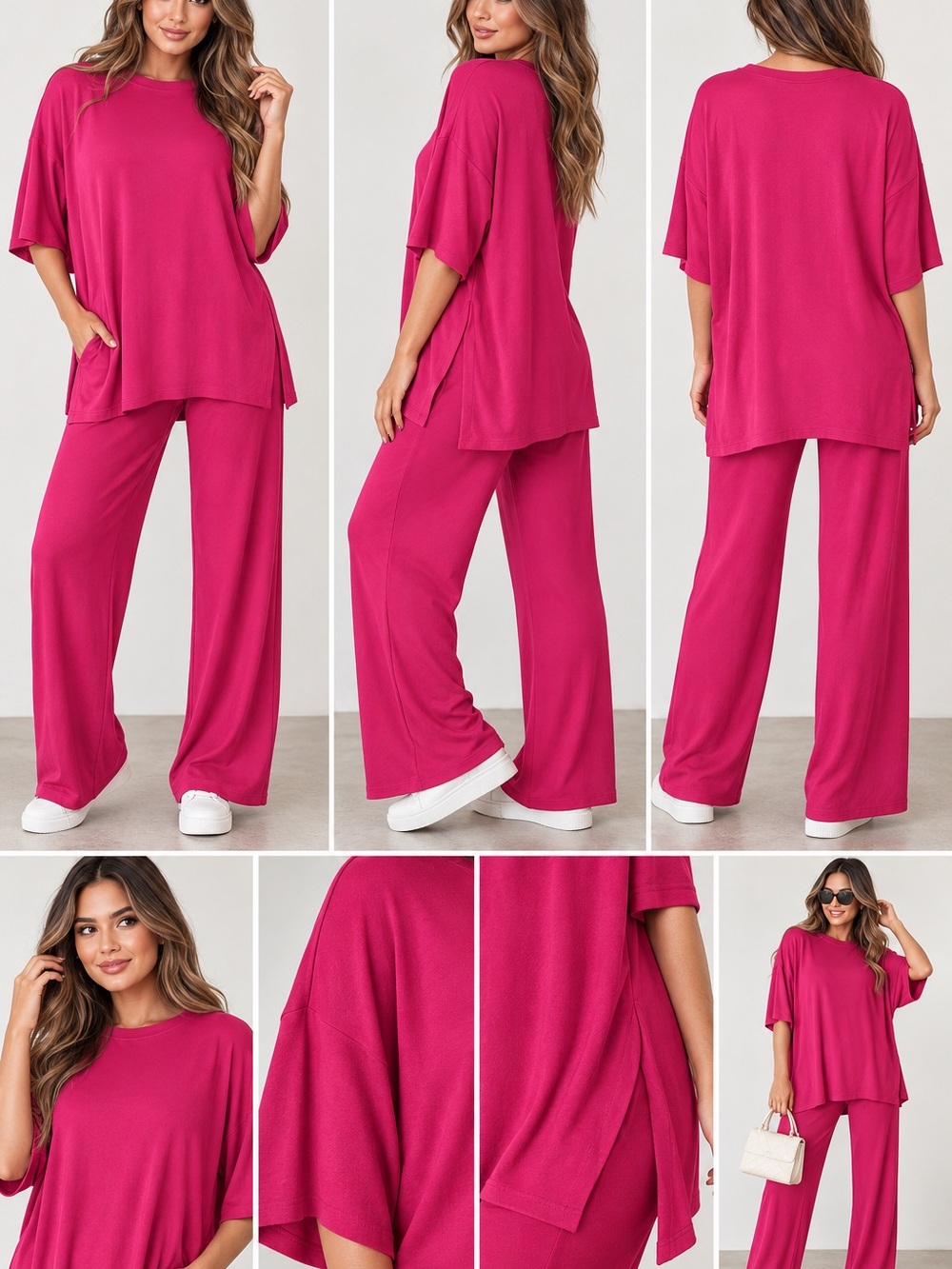 Everyday Lounge Set - Fuchsia Relaxed Two-Piece